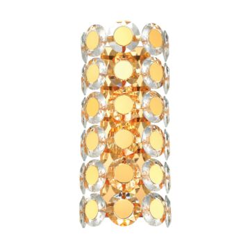 Perrene 2-Light Bathroom Vanity Light in Gold