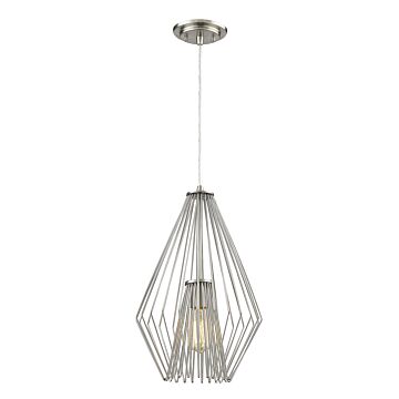 Z-Lite Quintus 1-Light Mini Pendant Light In Brushed Nickel