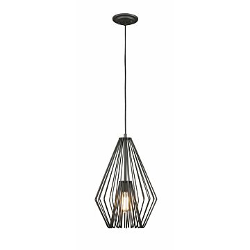 Z-Lite Quintus 1-Light Mini Pendant Light In Bronze