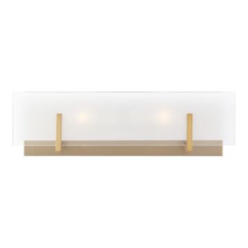 Syll Two Light Wall   Bath in Satin Brass by Visual Comfort Studio