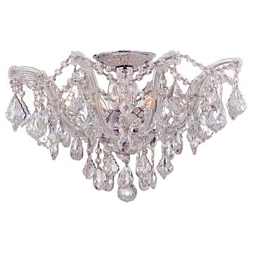 Maria Theresa Five Light Semi Flush Mount in Polished Chrome by Crystorama