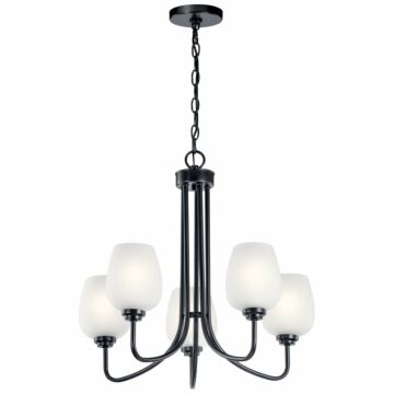 Valserrano Five Light Chandelier in Black by Kichler