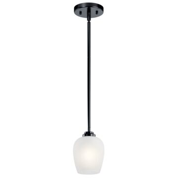 Valserrano One Light Mini Pendant in Black by Kichler