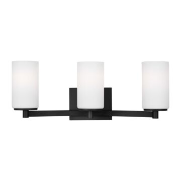 Hettinger 3-Light Bathroom Vanity Light in Midnight Black