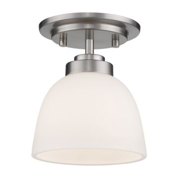 Z-Lite Ashton 1-Light Flush Mount Ceiling Light In Brushed Nickel