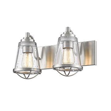 Z-Lite Mariner 2-Light Bathroom Vanity Light In Brushed Nickel