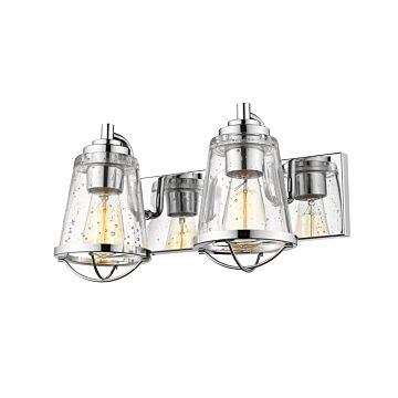 Z-Lite Mariner 2-Light Bathroom Vanity Light In Chrome