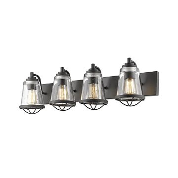 Z-Lite Mariner 4-Light Bathroom Vanity Light In Bronze
