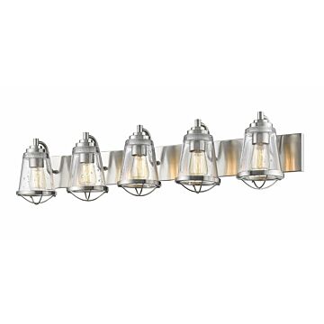 Z-Lite Mariner 5-Light Bathroom Vanity Light In Brushed Nickel