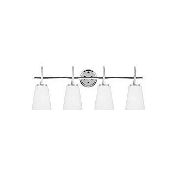 Driscoll 4-Light Bathroom Vanity Light in Chrome
