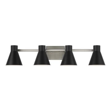 Generation Lighting Towner 4-Light Bathroom Vanity Light in Black