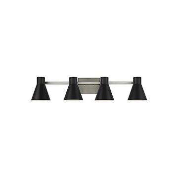Towner 4-Light Bathroom Vanity Light in Brushed Nickel