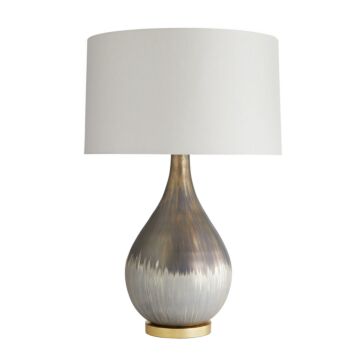 Romy One Light Table Lamp in Satin Silvered Bronze by Arteriors