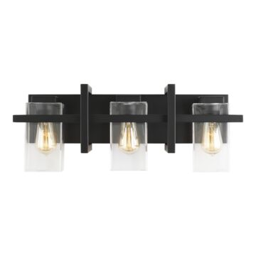 Mitte 3-Light Bathroom Vanity Light in Midnight Black