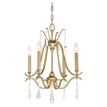 Laurel Estate Four Light Chandelier in Brio Gold by MinkaLavery