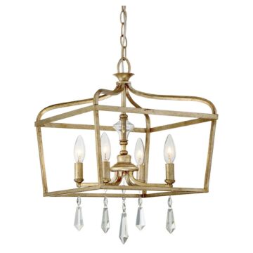 Laurel Estate Four Light Pendant in Brio Gold by MinkaLavery