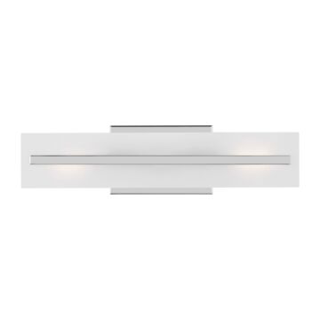 Dex LED Bath Wall Sconce in Chrome by Visual Comfort Studio