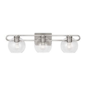 Codyn Three Light Bath Vanity in Brushed Nickel by Visual Comfort Studio