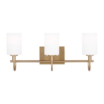 Oak Moore LED Bath Wall Sconce in Satin Brass by Visual Comfort Studio