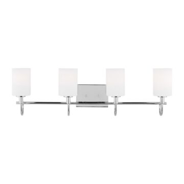 Oak Moore Four Light Bath Vanity in Chrome by Visual Comfort Studio