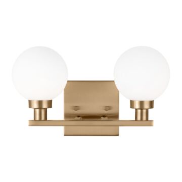 Clybourn Two Light Bath Vanity in Satin Brass by Visual Comfort Studio