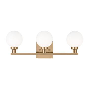 Clybourn Three Light Bath Vanity in Satin Brass by Visual Comfort Studio
