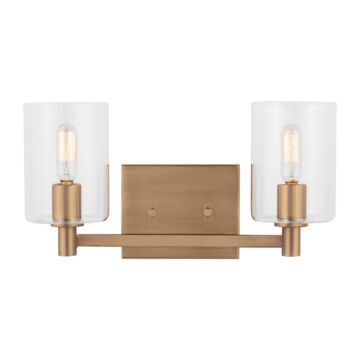 Fullton LED Bath Wall Sconce in Satin Brass by Visual Comfort Studio