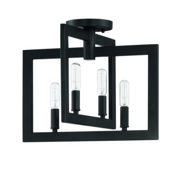 Portrait Four Light Semi Flush Mount in Espresso by Craftmade