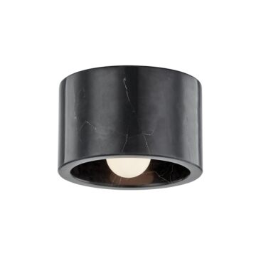 Loris One Light Flush Mount in Polished Nickel by Hudson Valley