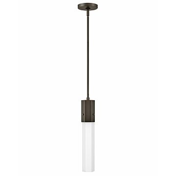 Hinkley Facet 1-Light Pendant In Black Oxide
