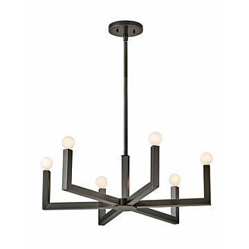 Hinkley Ezra 6-Light Pendant In Black Oxide