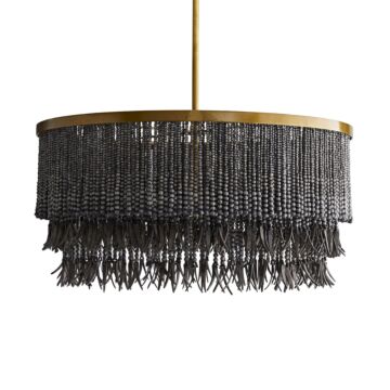 Baja Three Light Chandelier in Dark Gray Wash by Arteriors