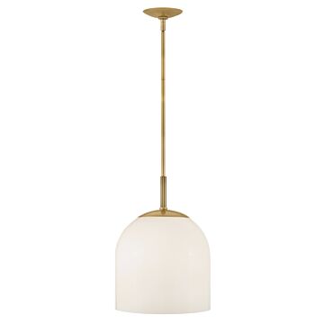 Willa 1-Light Medium Convertible Pendant in Heritage Brass