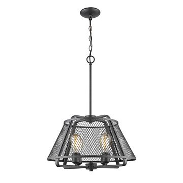 Z-Lite Iuka 4-Light Pendant Light In Bronze