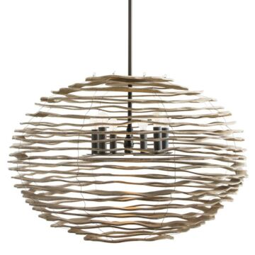 Rook Six Light Pendant in Natural by Arteriors