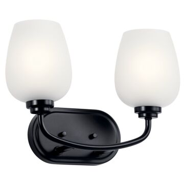 Valserrano Two Light Bath in Black by Kichler