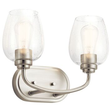 Valserrano Two Light Bath in Brushed Nickel by Kichler