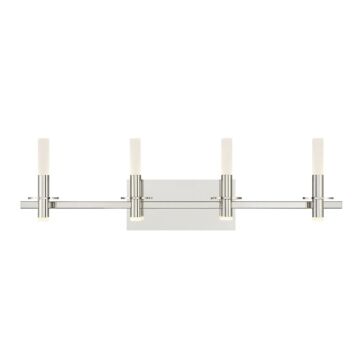 Torna 8-Light LED Bathroom Vanity Light in Polished Nickel