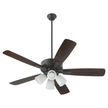 Ovation 52"Ceiling Fan in Matte Black by Quorum International