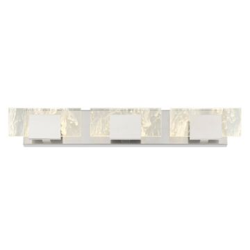 Kasha 3-Light LED Bathroom Vanity Light in Chrome And Nickel