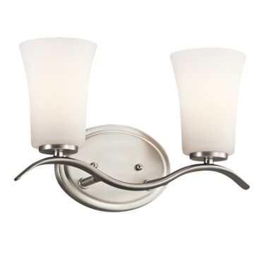 Armida Two Light Bath in Brushed Nickel by Kichler