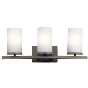 Crosby Three Light Bath in Olde Bronze by Kichler