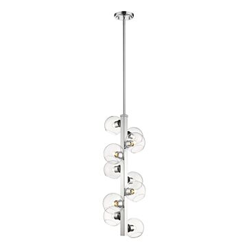Z-Lite Marquee 10-Light Pendant Light In Chrome