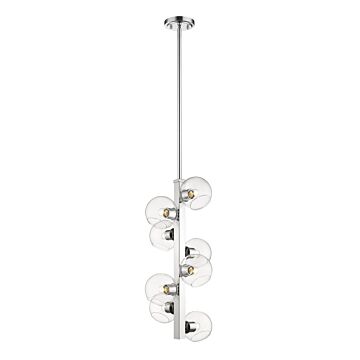 Z-Lite Marquee 8-Light Pendant Light In Chrome