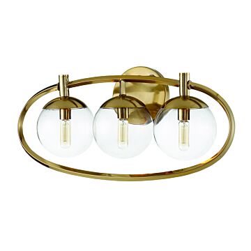 Craftmade Piltz 3-Light 23" Bathroom Vanity Light in Satin Brass