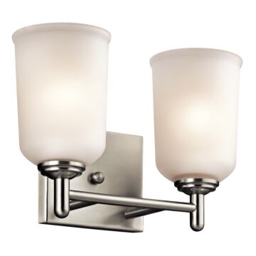 Shailene Two Light Bath in Brushed Nickel by Kichler
