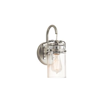 Brinley One Light Wall Sconce in Brushed Nickel by Kichler