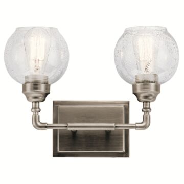 Niles Two Light Bath in Antique Pewter by Kichler