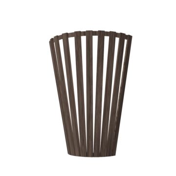 Slatted 1-Light Wall Lamp in American Walnut