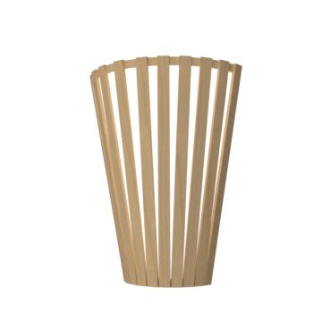 Slatted 1-Light Wall Lamp in Maple
